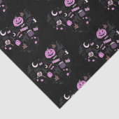 ハート型ハロウィーンパターンブラックハロウィーン 薄葉紙 (詳細)