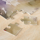 ハート型バルーン付きテディベア ジグソーパズル (側面)