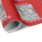 ハート型バルーン愛フォトフレームテンプレート ラッピングペーパー (ロールコーナー)