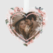 ハート型バレンタインフローラ オーナメント (正面)