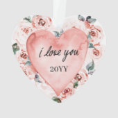 ハート型バレンタインフローラ オーナメント (裏面)