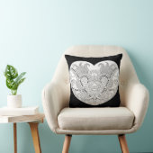 ハート型パターン クッション (椅子)