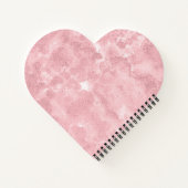 ハート型パーソナライズされたレシピ本 ノートブック (裏面)