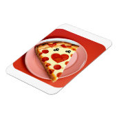 ハート型ピザスライス冷蔵庫用マグネット マグネット (左側)