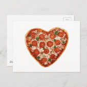 ハート型ピザ ポストカード (正面/裏面)