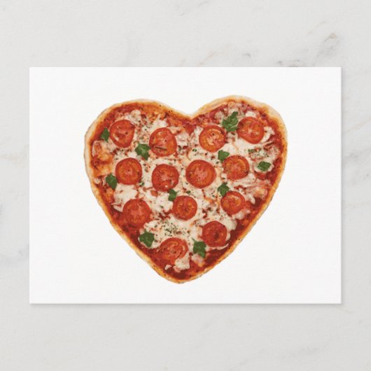 ハート型ピザ ポストカード (正面)