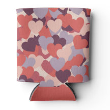 ハート型ピンク レッド ラベンダー クーラーボトル