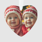 ハート型フォトオーナメント オーナメント (裏面)
