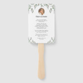 ハート型フォトグリーン記念事業 ハンドファン (裏面)