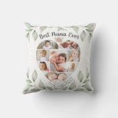 ハート型フォトコラージュ最高のナーエバー クッション (裏面)