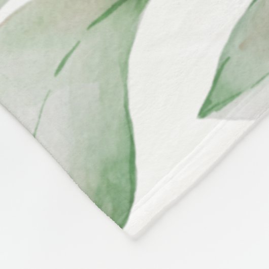 ハート型フォトコラージュ最高のマー常に緑 フリースブランケット (角)