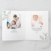 ハート型フォトコラージュ最高のマー カード (内部)