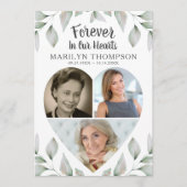 ハート型フォトコラージュ植物記念館 プログラム (正面)