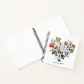 ハート型フォトコラージュ美しい家族日記 ノートブック (内部)