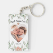 ハート型フォトスクリプト最高のナ・エバー キーホルダー (裏面)