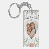 ハート型フォトスクリプト最高のママー・エバー キーホルダー (正面左)