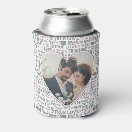 ハート型フォトバレンタインの真の愛の結婚有無 缶クーラー (缶裏面)