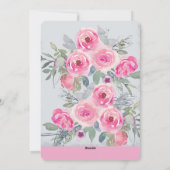 ハート型フォトバレンティンフラットホリデーカード シーズンカード (裏面)