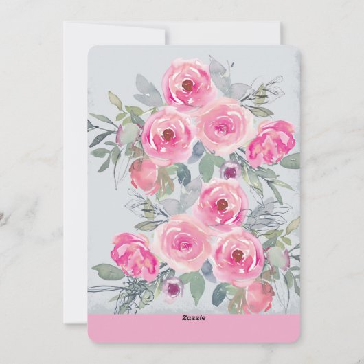 ハート型フォトバレンティンフラットホリデーカード シーズンカード (裏面)