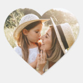 ハート型フォト パーソナライズド ラブ ハートシール (正面)