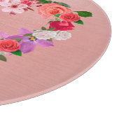 ハート型フローラの花束 カッティングボード (角)