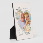 ハート型フローラ金ゴールドフレームフォトプラーク フォトプラーク (側面)