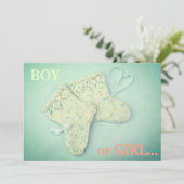 ハート型ベビーブーティ性を暴くパーティー 招待状 (スタンド正面)