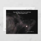 ハート型ムーンポストカード… ポストカード (正面/裏面)