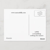 ハート型ムーンポストカード ポストカード (裏面)