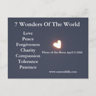 ハート型ムーンポストカード ポストカード