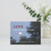 ハート型ムーンポストカード ポストカード (スタンド正面)