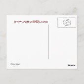 ハート型ムーンポストカード ポストカード (裏面)