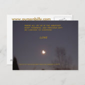 ハート型ムーンポストカード ポストカード (正面/裏面)