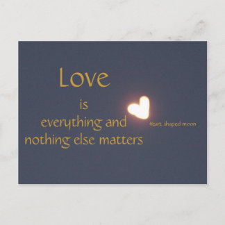 ハート型ムーンポストカード ポストカード