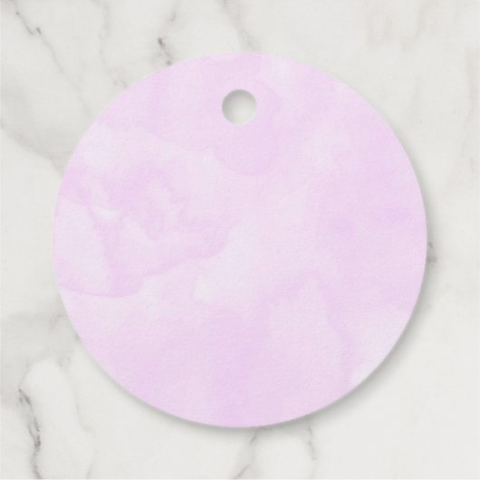 ハート型メガネのかわいいユニコーンありがとう フェイバータグ (裏面)