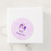 ハート型メガネのかわいいユニコーンありがとう フェイバータグ (インサイチュ)