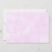 ハート型メガネのかわいいユニコーン誕生日 招待状 (裏面)