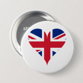 ハート型ラブボタン – 愛らしいパッチ 缶バッジ (正面&裏面)