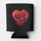 ハート型レッドローズバレンタインデー 缶クーラー (裏面)