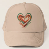 ハート型レトロ キャップ (正面)