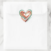 ハート型レトロ スクエアシール (バッグ)