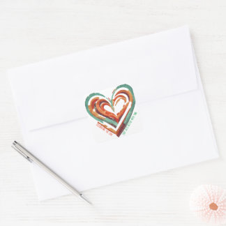 ハート型レトロ スクエアシール