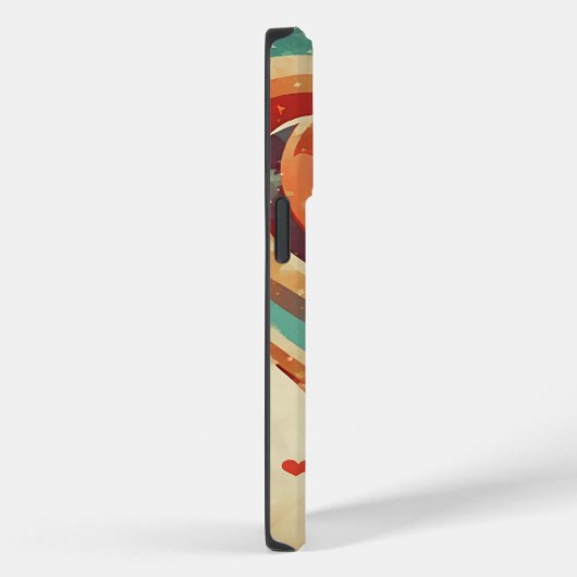 ハート型レトロ Case-Mate iPhoneケース (裏面 / 右)