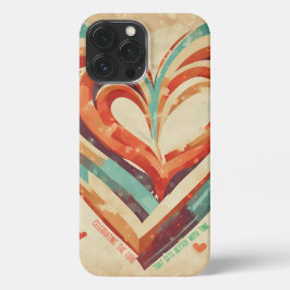 ハート型レトロ iPhone 13 PRO MAXケース