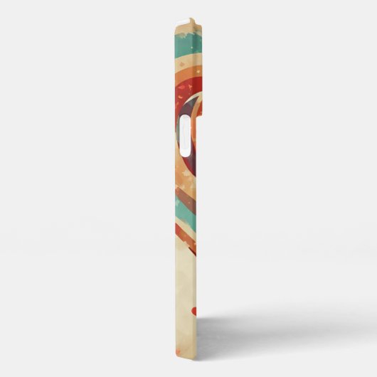 ハート型レトロ iPhoneケース (右側面)