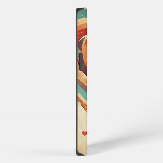 ハート型レトロ iPhoneケース (右側面)