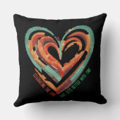 ハート型レトロTシャツ クッション (裏面)