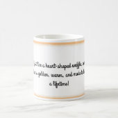 ハート型ワッフルで心のこもった言葉mag コーヒーマグカップ (中央)