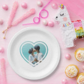 ハート型写真ウェディングプレート ペーパープレート (パーティー)