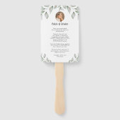 ハート型写真緑化追悼プログラム ハンドファン (裏面)